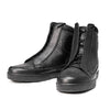 Milwaukee Leather Men's Black Leather Diamond Patterned Reinforced Street Biker Riding Shoes w/ Ankle Support - MBM9104
