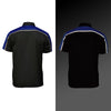 Milwaukee Motorcycle Clothing Co. Men’s Blk/Blu Mechanic Work Shirt – w / Reflective Strip, Rider‑Built MDM11602