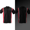Milwaukee Motorcycle Clothing Co. Men’s Blk/Red Mechanic Work Shirt – w / Reflective Strip, Rider‑Built MDM11607