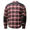 Milwaukee Leather Men's Heavy-Duty Checkered Flannel Riding Shirt - Warm Lined - Zippered Hand Pockets - MPM1637