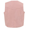 Milwaukee Leather SH2011LPNK Girls Pink Classic Three Snap Leather Vest