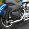 Milwaukee Leather SH66602 Zip-Off Double Pocket PVC Throw Over Motorcycle Saddlebags