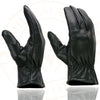 Milwaukee Leather SH734 Men's Black Thermal Lined Leather Motorcycle Hand Gloves W/ Sinch Wrist Closure