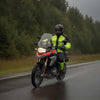 Milwaukee Leather MPM9510 Men's Black and Neon Green Motorcycle Water Resistant Rain Suit w/ Hi-Vis Reflective Tape