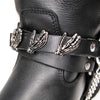 Milwaukee Leather Silver Skeleton Hand Emblem Boot Chain with Adjustable Strap – MLA3006