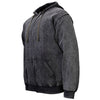 Milwaukee Leather MNG11684 Men's Gray and Black Zipper Front Premium Cotton Hoodie