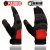 Milwaukee Leather SH76102 Men's Black and Red Textile Mesh Motorcycle Mechanics Hand Gloves W/ Amara Cloth Bottom