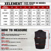 Xelement XS13050 Men's 'Rustic' Black Denim Motorcycle Riding Vest with Hoodie and Quick Draw Pocket