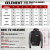 Xelement XS13051 Men's Black Denim Club Style '2-in-1' Motorcycle Vest w/ Removable Hoodie