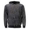 Milwaukee Leather MNG11684 Men's Gray and Black Zipper Front Premium Cotton Hoodie