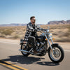 Milwaukee Leather MDM5006 Men's 5 Black Pocket Tear Resistant Motorcycle Denim Jeans Infused w/ Aramid Fibers
