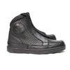 Milwaukee Leather Men's Black Leather Diamond Patterned Reinforced Street Biker Riding Shoes w/ Ankle Support - MBM9104