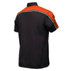 Milwaukee Motorcycle Clothing Co. Men’s Blk/Orange Mechanic Work Shirt – w / Reflective Strip, Rider‑Built MDM11603