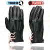 Milwaukee Leather MG7772 Women's Black/ Fuchsia ’I - Touchscreen Compatible’ Laced Wrist Motorcycle Hand Gloves W/ Gel Palm