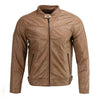 Milwaukee Leather SFM1835 Men's Saddle ‘Cafe Racer’ Leather Jacket with Snap Button Collar