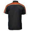 Milwaukee Motorcycle Clothing Co. Men’s Blk/Orange Mechanic Work Shirt – w / Reflective Strip, Rider‑Built MDM11603