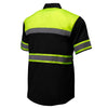 Milwaukee Motorcycle Clothing Co. Men’s Safeway Green/Black Mechanic Rider Ready Shirt w/ Reflective Strip MDM11613