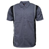 Milwaukee Motorcycle Clothing Co. Men’s Blk/Grey Mechanic Work Shirt – w / Reflective Strip, Rider‑Built MDM11612