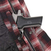 Milwaukee Leather Men's Heavy-Duty Checkered Flannel Riding Shirt - Warm Lined - Zippered Hand Pockets - MPM1637