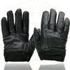 Milwaukee Leather SH734 Men's Black Thermal Lined Leather Motorcycle Hand Gloves W/ Sinch Wrist Closure