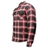 Milwaukee Leather Men's Heavy-Duty Checkered Flannel Riding Shirt - Warm Lined - Zippered Hand Pockets - MPM1637