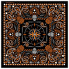 Hot Leathers BAB1069 Orange Paisley Skulls Bandana