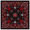 Hot Leathers BAB1070 Red Paisley Skulls Bandana