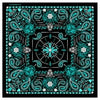 Hot Leathers BAB1072 Ladies Blue Paisley Skulls Bandana