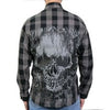 Hot Leathers FLM2101 Men's Grave Rub Flannel Long Sleeve Shirt