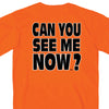 Hot Leathers GMD1091 Mens 'Can You See Me Now' Safety Orange T-Shirt