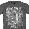 Hot Leathers GMS1325 Men’s ‘Flying Wheel’ Charcoal Heather T-Shirt