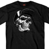 Hot Leathers GMS1465 Men's Black 'Snapback Skull' T-Shirt