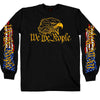 Hot Leathers GMS2485 Men's Long Sleeve We The People Eagle Black Shirt