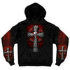 Hot Leathers GMS4022 Men’s ‘Celtic Cross Pocket’ Black Hoodie