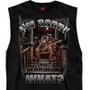 Hot Leathers GMT3337 Men’s Black 'Coming For My What' Sleeveless Tank Top Shirt