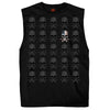 Hot Leathers GMT3440 Men’s Shooter Skull Pattern Sleeveless Black Tank Top Shirt