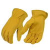 M-Boss Motorcycle Apparel BOS37550 Men's Yellow Full Grain Deerskin Gloves