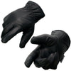 Milwaukee Leather MG7523 Men's Black Leather Waterproof Cruiser Motorcycle Hand Gloves