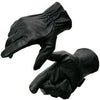 Milwaukee Leather MG7596 Men's Black ‘Cool-Tec’ Leather Motorcycle Rider Unlined Gloves W/ Sinch Wrist Closure