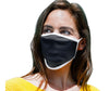 Milwaukee Leather MP7924FM 'Black and White' 100 % Cotton Protective Face Mask with Optional Filter Pocket