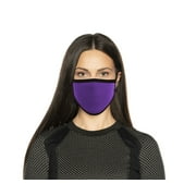 Milwaukee Leather (Multi-Pack) MP7924FM Ladies 'Black and Purple' 100 % Cotton Protective Face Mask with Optional Filter Pocket