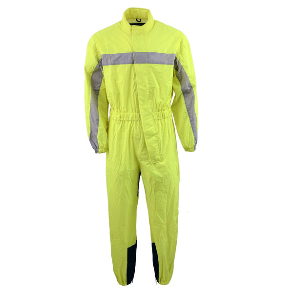 NexGen Men’s XS5004 Yellow Hi-Viz Water Proof Rain Suit with Reflective Panels