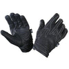 Xelement XG690 Men's Black Premium Leather Motorcycle Rider Gloves