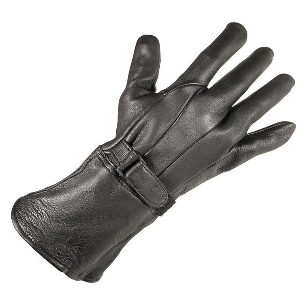 Xelement XG864 Men's Black Deerskin Leather Gauntlet Gloves