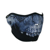 ZanHeadgear WNFM417H Half Mask Neoprene Midnight Skull