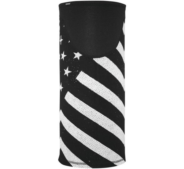 ZanHeadgear TW091 Motley Tube Wind Proof SportFlex Series Black and White Flag