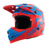 ZOX ST-1563V2 ‘Rush V2’ Blade Matte Red and Light Blue Motocross Helmet