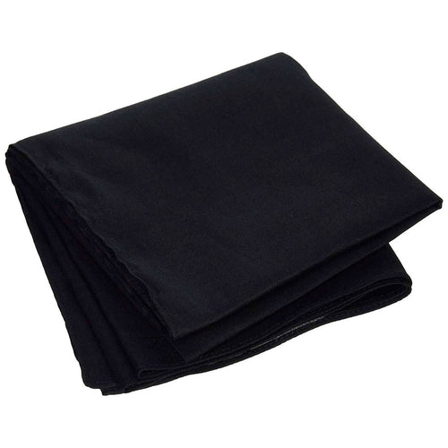 ZanHeadgear B017 100% Cotton Premium Black Bandanna
