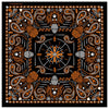 Hot Leathers BAB1069 Orange Paisley Skulls Bandana