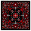 Hot Leathers BAB1070 Red Paisley Skulls Bandana